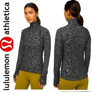 LULULEMON Outrun The Elements Half Zip long sleeve sweater thumb holes pocket